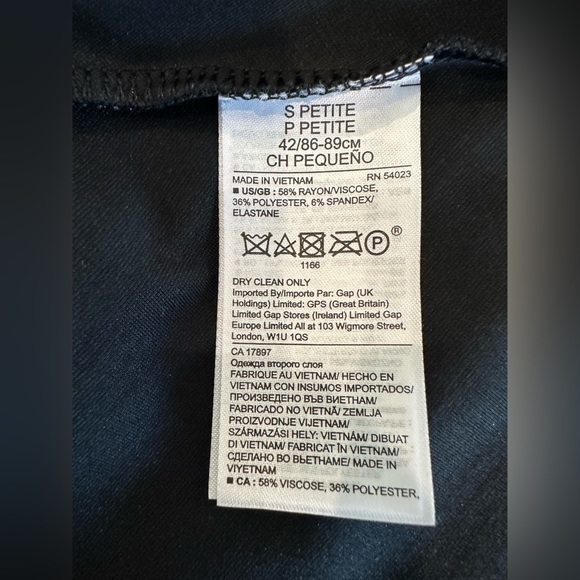 Banana Republic Wrap Dress Black Size SP - Picture 8 of 8